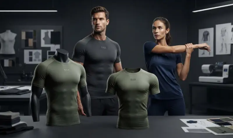 Compression fabric composition