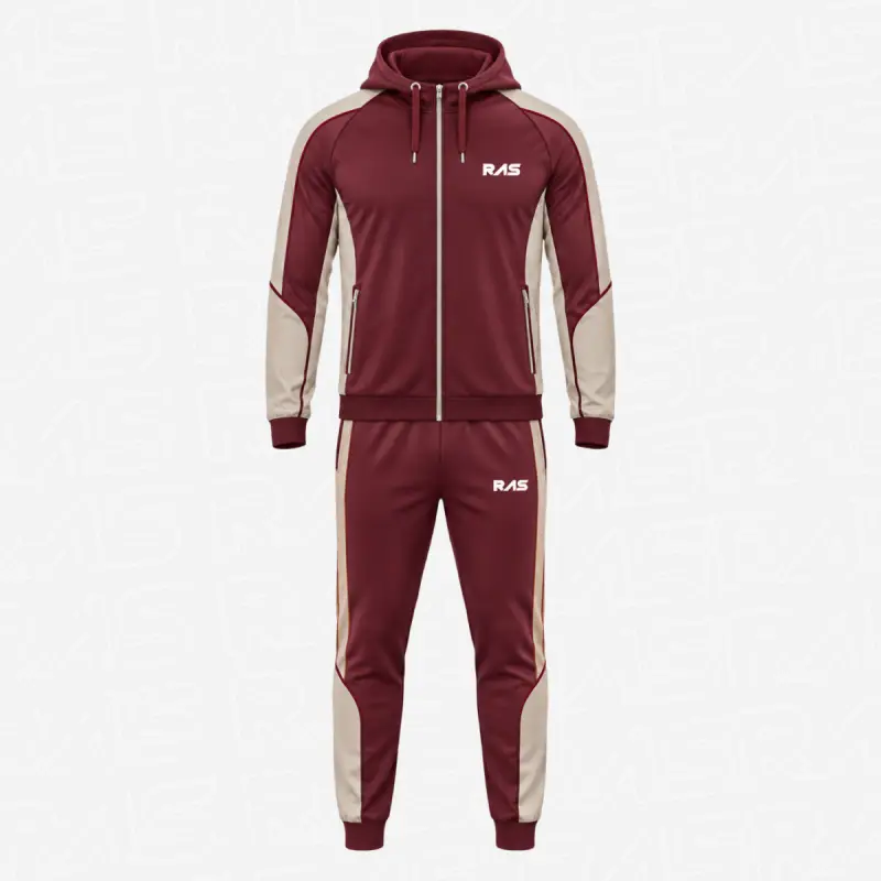 #4 Piped zip hoodie track suit
