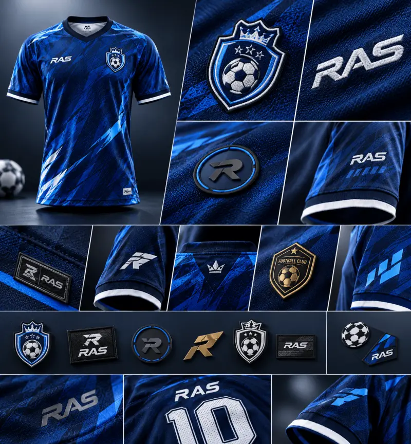 Team logos and embroidery