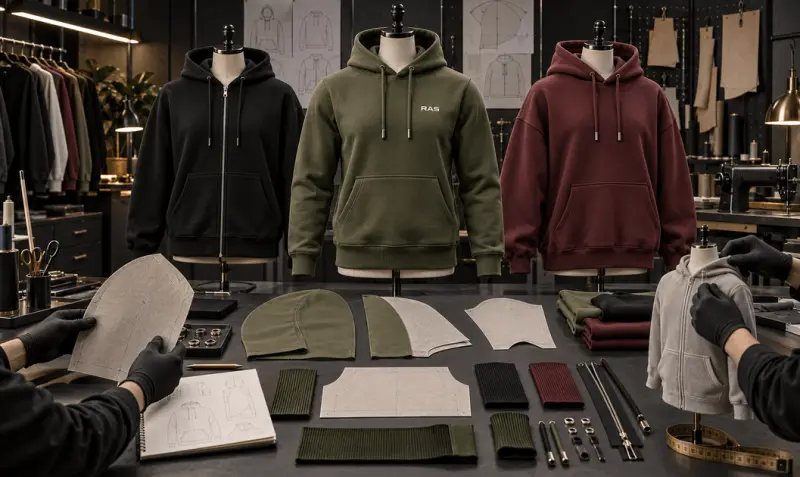 Fit and hoodie construction