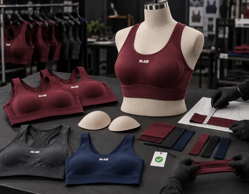 Sports bras that keep the fit you approved, in sampling and in bulk.