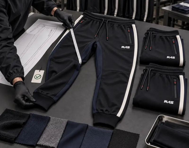Trousers that keep the rise, cuff, and stripe you approved.