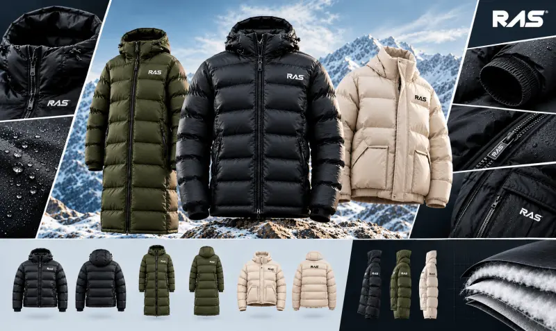 Fit and puffer silhouette